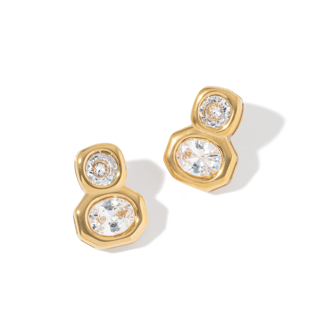 Gold Infinity Glow Earrings