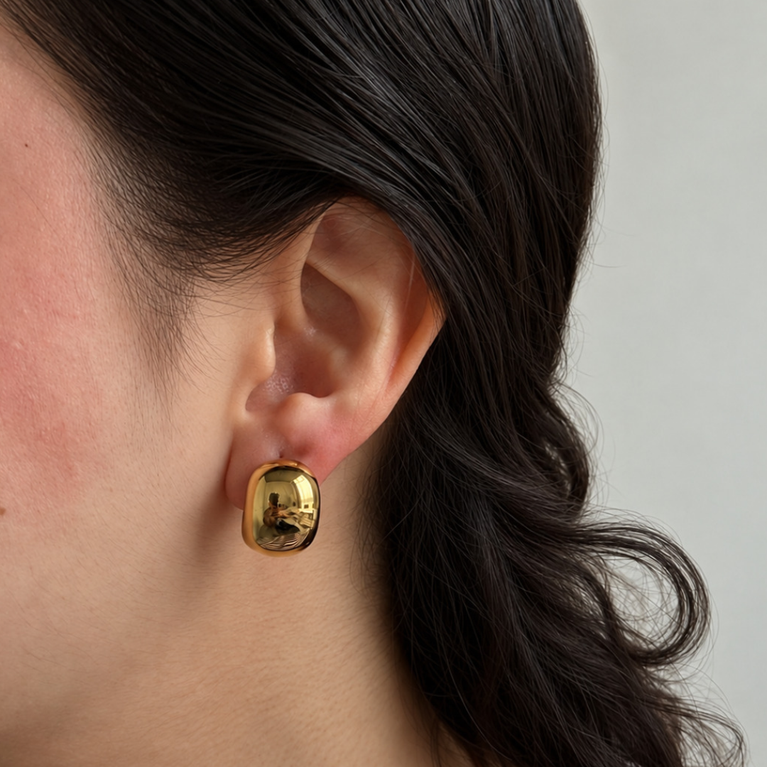 Gold Cloud Studs