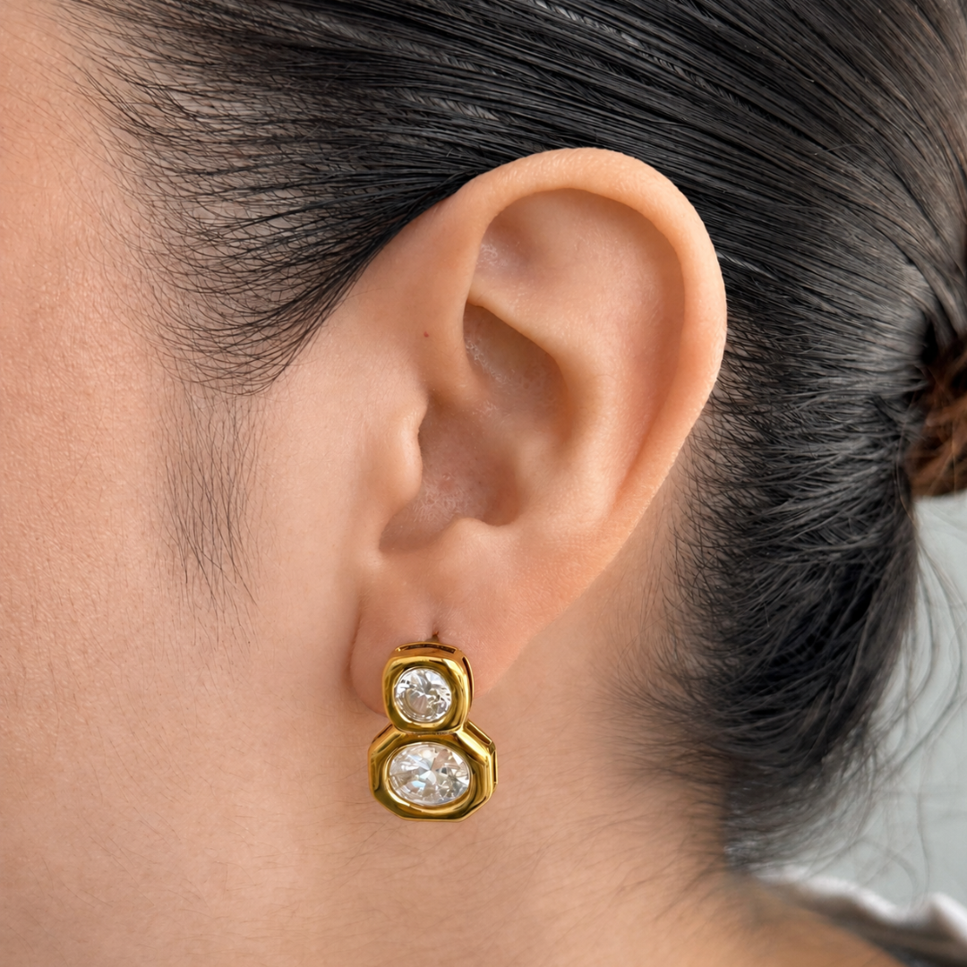 Gold Infinity Glow Earrings