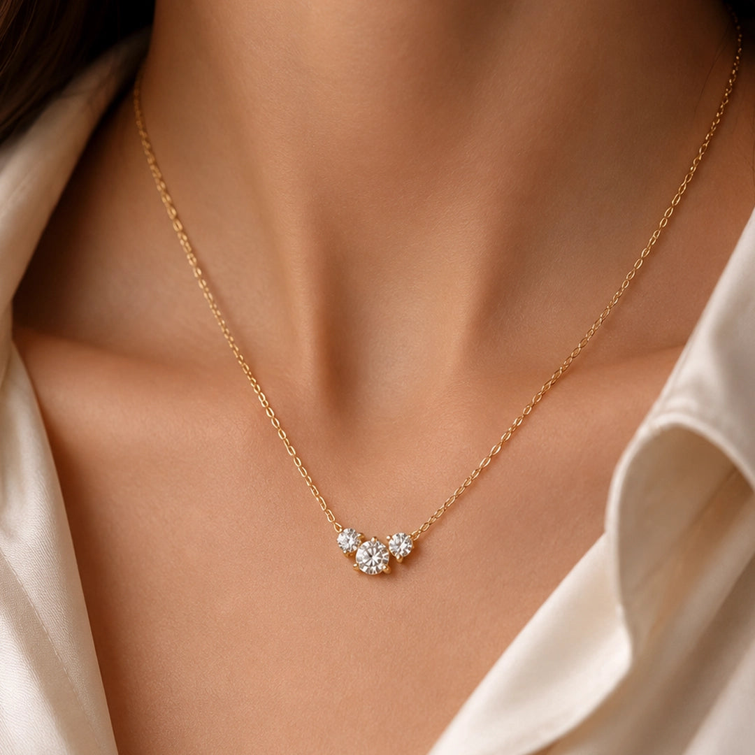 RADIANT MILANO TRINITY NECKLACE