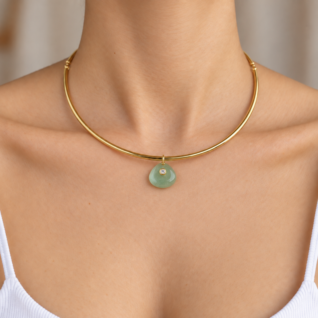 Spearmint Aventurine Gaia Choker