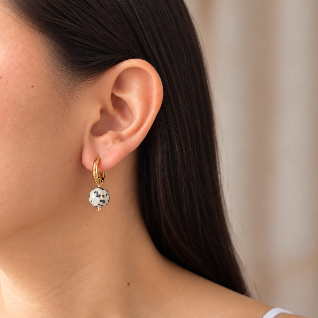 Terrazzo Jasper Hoops