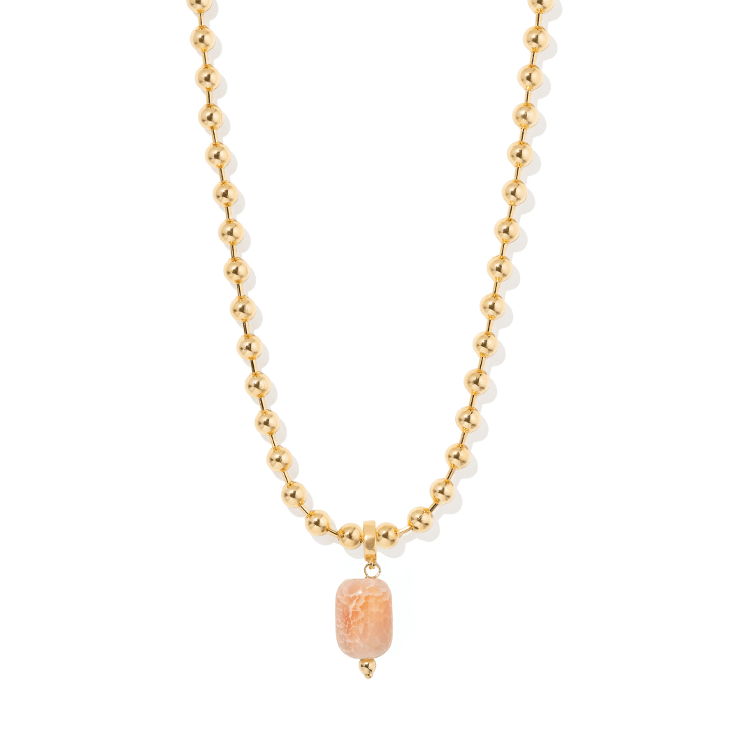 AGATE BEADED NECKLACE - COLLARES - Malandra Jewelry - TC2302 / EYHC13