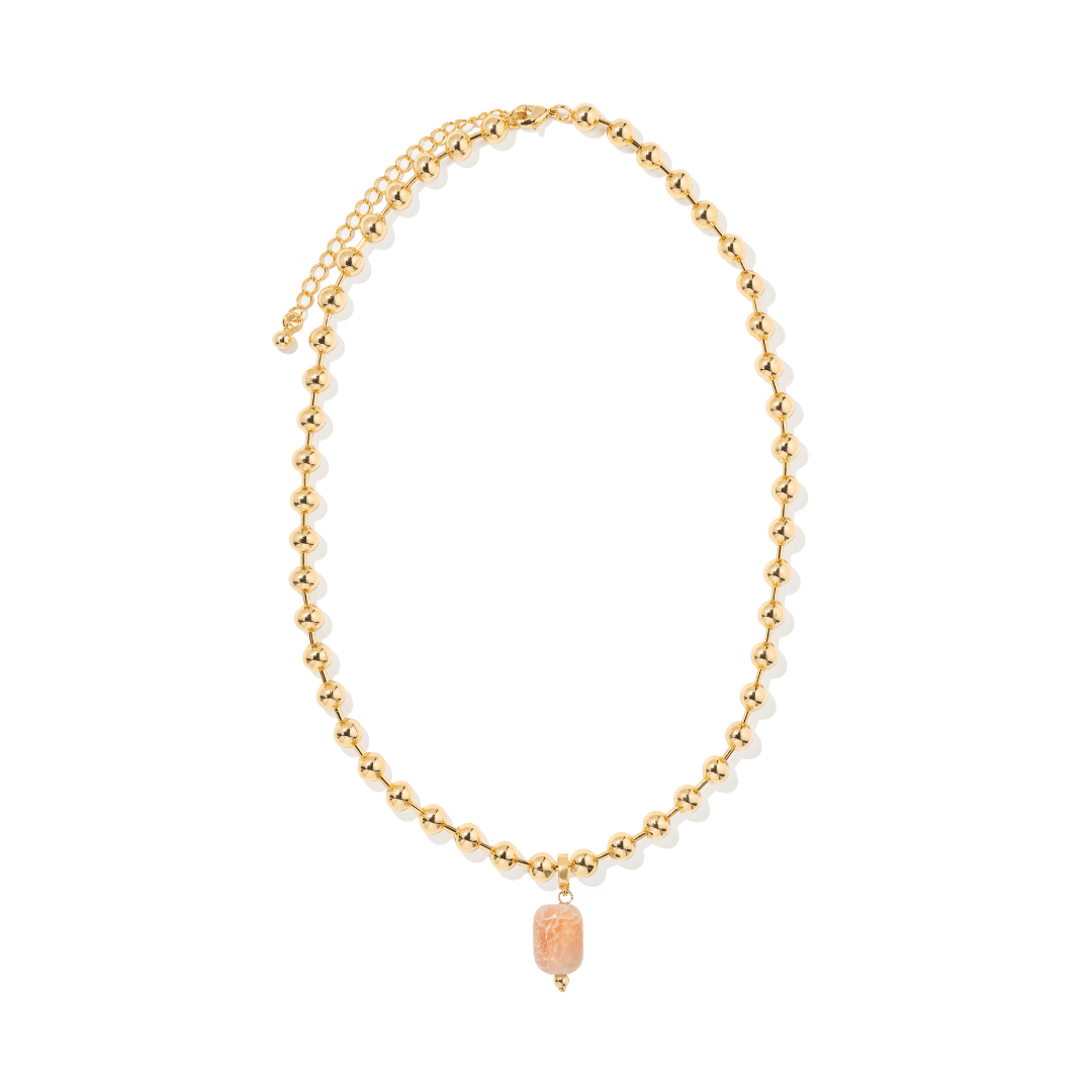 AGATE BEADED NECKLACE - COLLARES - Malandra Jewelry - TC2302 / EYHC13