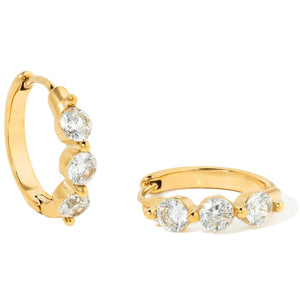 ALLURE ÉCLAT HOOPS - ARETES - Malandra Jewelry - EUWA489JDE0311130