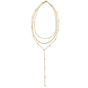 ALLURE LARIAT NECKLACE - COLLARES - Malandra Jewelry - EUWC521-JDN0303323