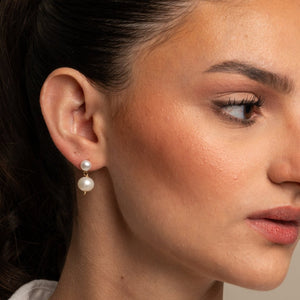 ALLURE PEARL DOTS EARRINGS - ARETES - Malandra Jewelry - TA2088