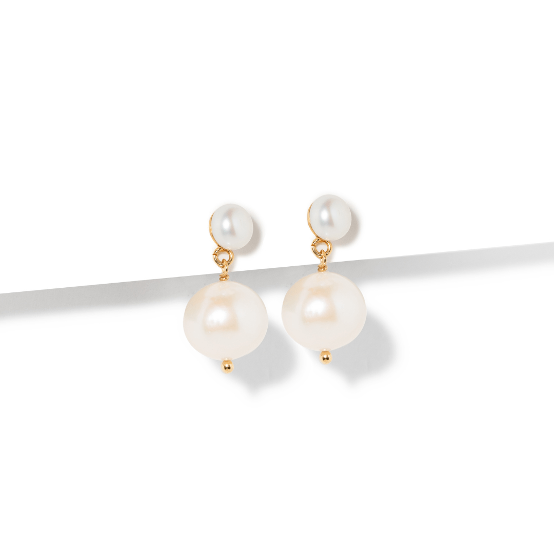ALLURE PEARL DOTS EARRINGS - ARETES - Malandra Jewelry - TA2088