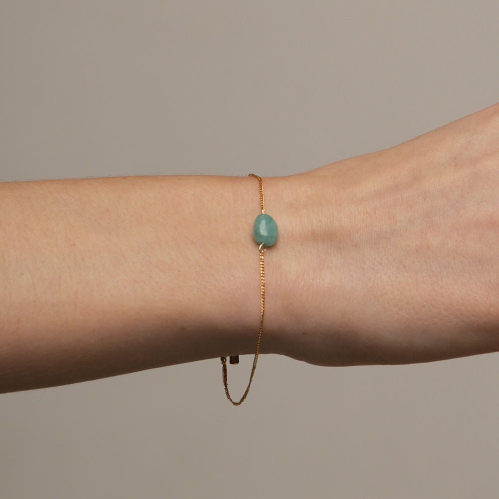AMAZONITE GRATITUDE BRACELET - PULSERAS - Malandra Jewelry - TP1652