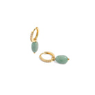 AMAZONITE GRATITUDE EARRINGS - ARETES - Malandra Jewelry - TA1659