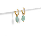 AMAZONITE GRATITUDE EARRINGS - ARETES - Malandra Jewelry - TA1659