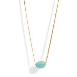 AMAZONITE GRATITUDE NECKLACE - COLLARES - Malandra Jewelry - TC1641