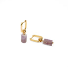 AMETHYST AURA EARRINGS - ARETES - Malandra Jewelry - TA1626