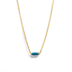 APATITE AURA NECKLACE - COLLARES - Malandra Jewelry - TC1177