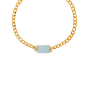 AQUAMARINE AURA BRACELET - PULSERAS - Malandra Jewelry - TP1619