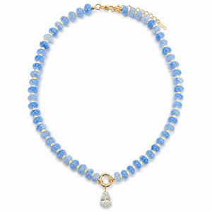 Aquamarine Dazzle Drop Necklace - COLLARES - Malandra Jewelry - EUWC581-JDN0106056-BL
