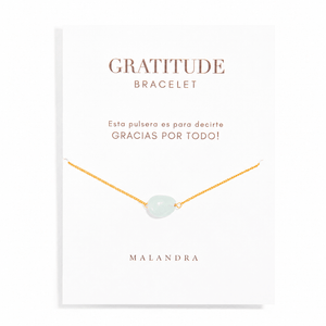 Aquamarine Gratitud Bracelet - PULSERAS - Malandra Jewelry - TP1653