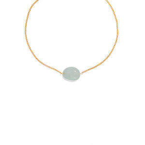 AQUAMARINE GRATITUDE BRACELET - PULSERAS - Malandra Jewelry - TP1653