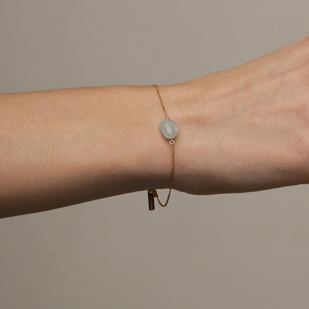 AQUAMARINE GRATITUDE BRACELET - PULSERAS - Malandra Jewelry - TP1653