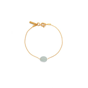 AQUAMARINE GRATITUDE BRACELET - PULSERAS - Malandra Jewelry - TP1653