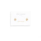 ASYMMETRIC EMERALD GOLDEN STUDS - ARETES - Malandra Jewelry - AA1301-M28211