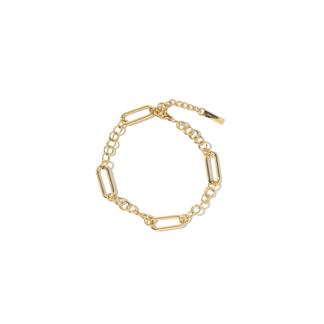 AURUM ALLURE LINK BRACELET - PULSERAS - Malandra Jewelry - EYHP84-MODEL 2 BRACELET