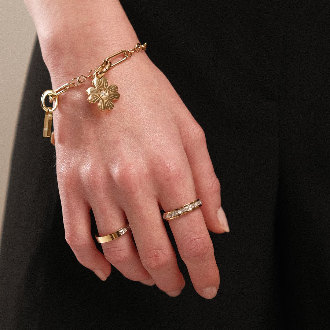 AURUM ALLURE LINK BRACELET - PULSERAS - Malandra Jewelry - EYHP84-MODEL 2 BRACELET