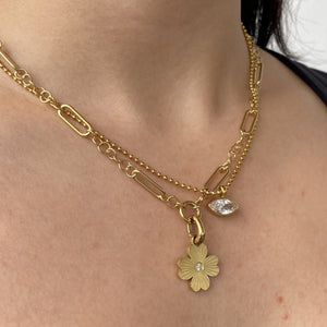 AURUM LIGHTCHAIN NECKLACE - COLLARES - Malandra Jewelry - EYHC77-MODEL 2 NECKLACE