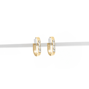 AURUM LUMEN GLEAM HUGGIES - ARETES - Malandra Jewelry - EYHA87-MODEL 1 EARRING
