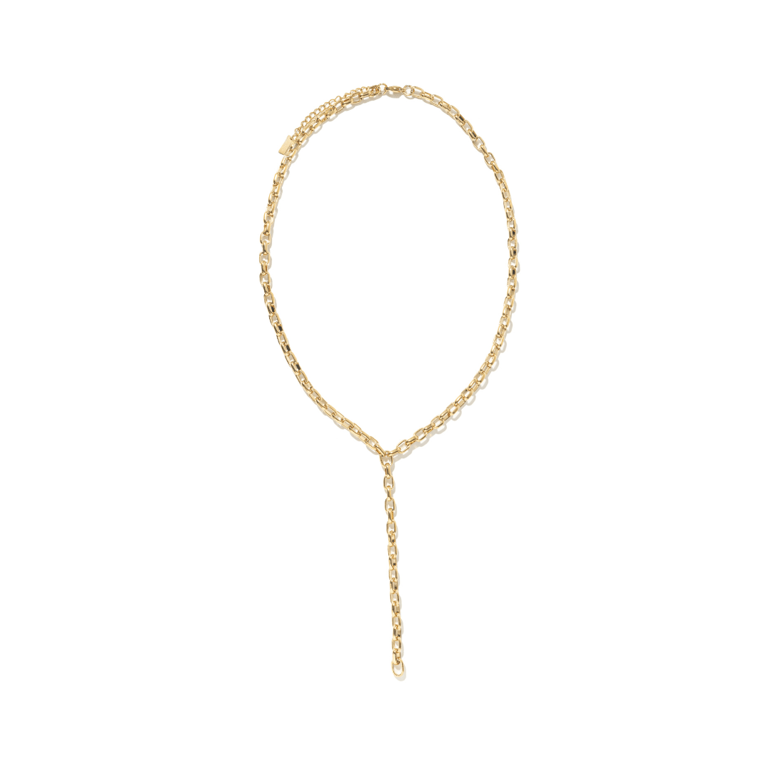 AURUM LUMEN LARIAT NECKLACE - COLLARES - Malandra Jewelry - EYHC78-MODEL 3 NECKLACE