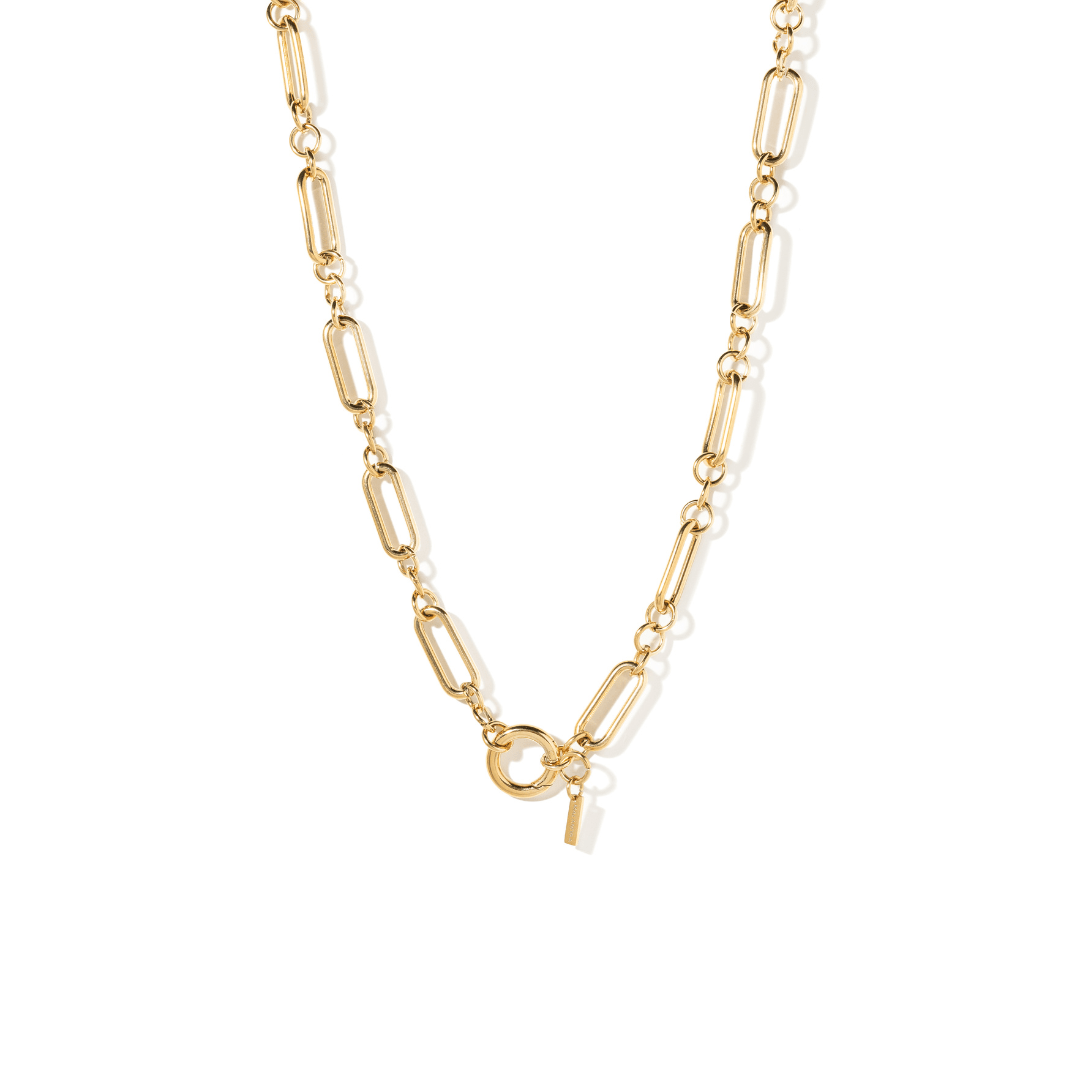 AURUM SOULCHAIN NECKLACE - COLLARES - Malandra Jewelry - EYHC76-MODEL 1 NECKLACE