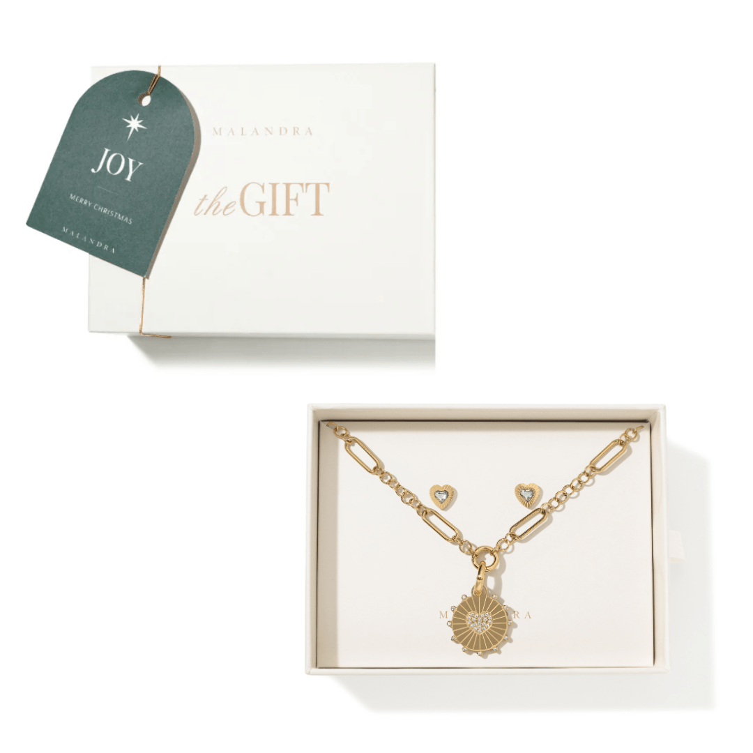 AURUM SOULFIRE HEART GIFT SET - SETS DE REGALO - Malandra Jewelry - SET166 EYHA91/EYHC77/EYHD61