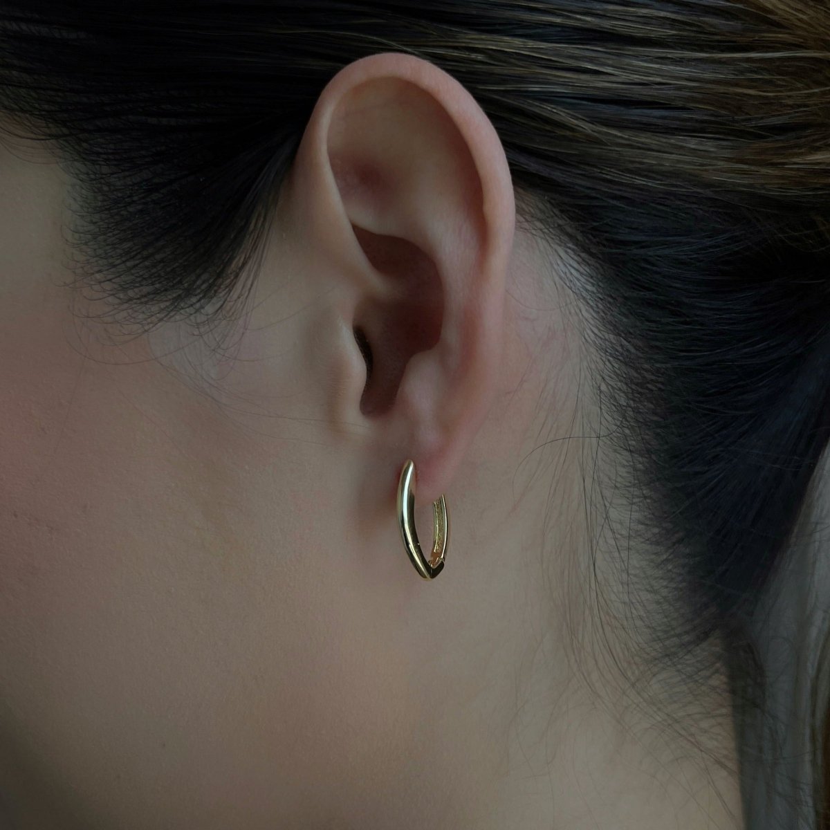 AVANT OVAL EARRINGS - ARETES - Malandra Jewelry - AA1308-ASUC05028