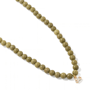 Avocado Jade Gaia Necklace - COLLARES - Malandra Jewelry - TC2696