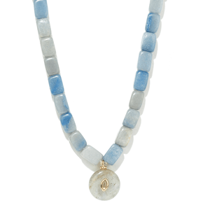AZURE AVENTURINE GAIA NECKLACE - COLLARES - Malandra Jewelry - TC2436