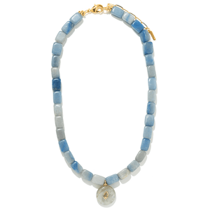 AZURE AVENTURINE GAIA NECKLACE - COLLARES - Malandra Jewelry - TC2436