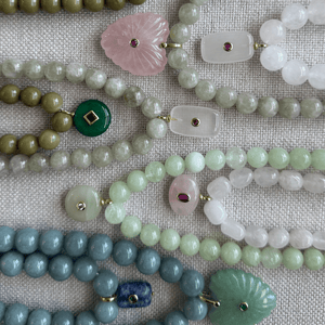 Azure Jade Gaia Necklace - COLLARES - Malandra Jewelry - TC2622