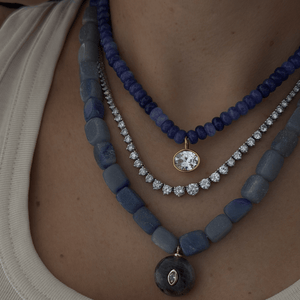 AZURE JASPER GAIA NECKLACE - COLLARES - Malandra Jewelry - TC2432