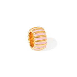BABY PINK RIBBED CHARM - DIJES - Malandra Jewelry - EYHD154-Model 5 ROSA