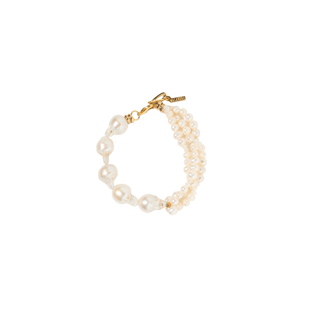 BAROQUE PEARL TWIST BRACELET - PULSERAS - Malandra Jewelry - TP2158