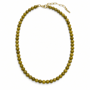 Basil Jade Terra Necklace - COLLARES - Malandra Jewelry - TC2753
