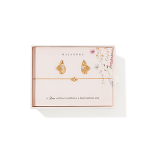 BELOVED MOM ORCHID GIFT SET - SETS DE REGALO - Malandra Jewelry - SET212-EYHA189/EYHP191