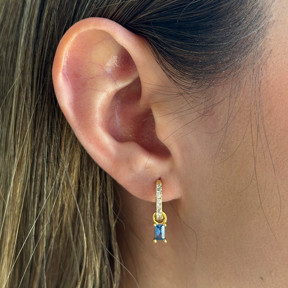 BIRTHSTONES DECEMBER EARRING - ARETES - Malandra Jewelry - TA1782