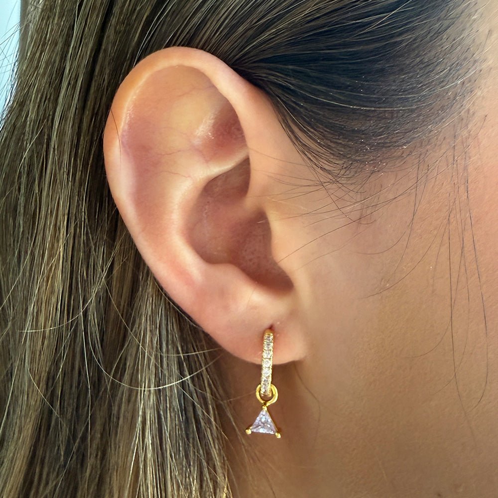 BIRTHSTONES FEBRAURY EARRING - ARETES - Malandra Jewelry - TA1772