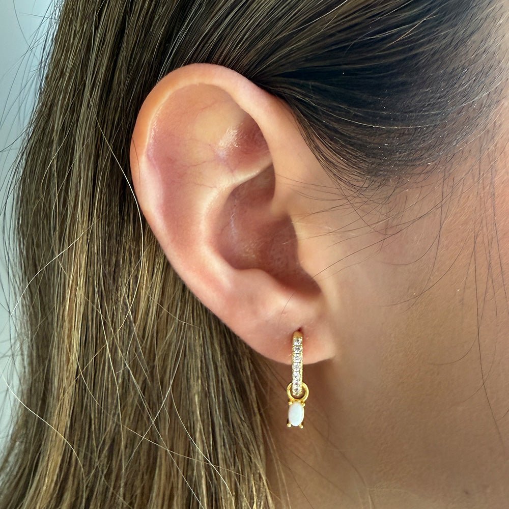 BIRTHSTONES OCTOBER EARRING - ARETES - Malandra Jewelry - TA1780