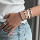 BISMARK FLAT SILVER BRACELET - PULSERAS - Malandra Jewelry - EP6269.P - B - Q1