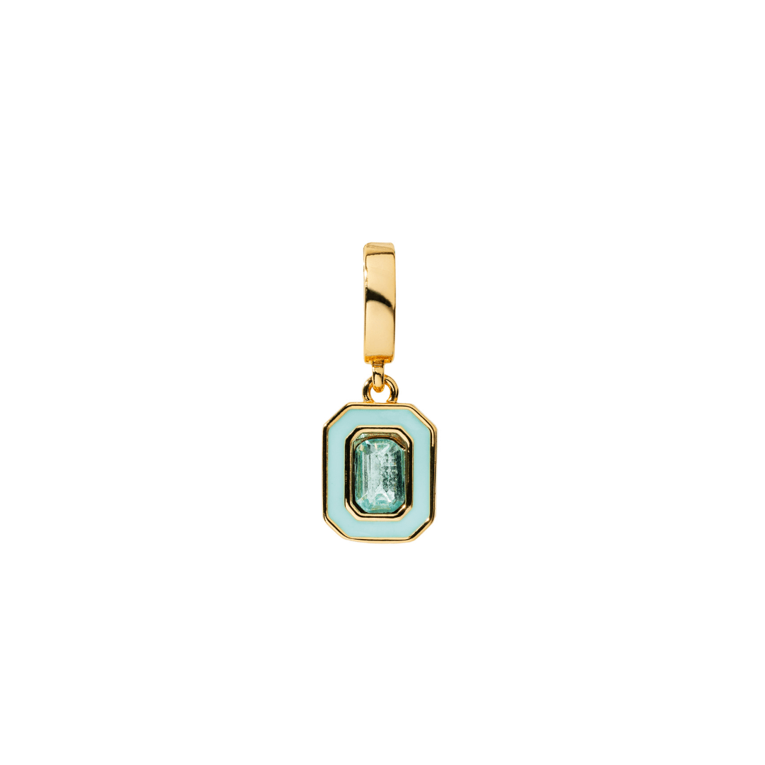 BLUE GEM CHARM - DIJES - Malandra Jewelry - EYHD24 - HP10