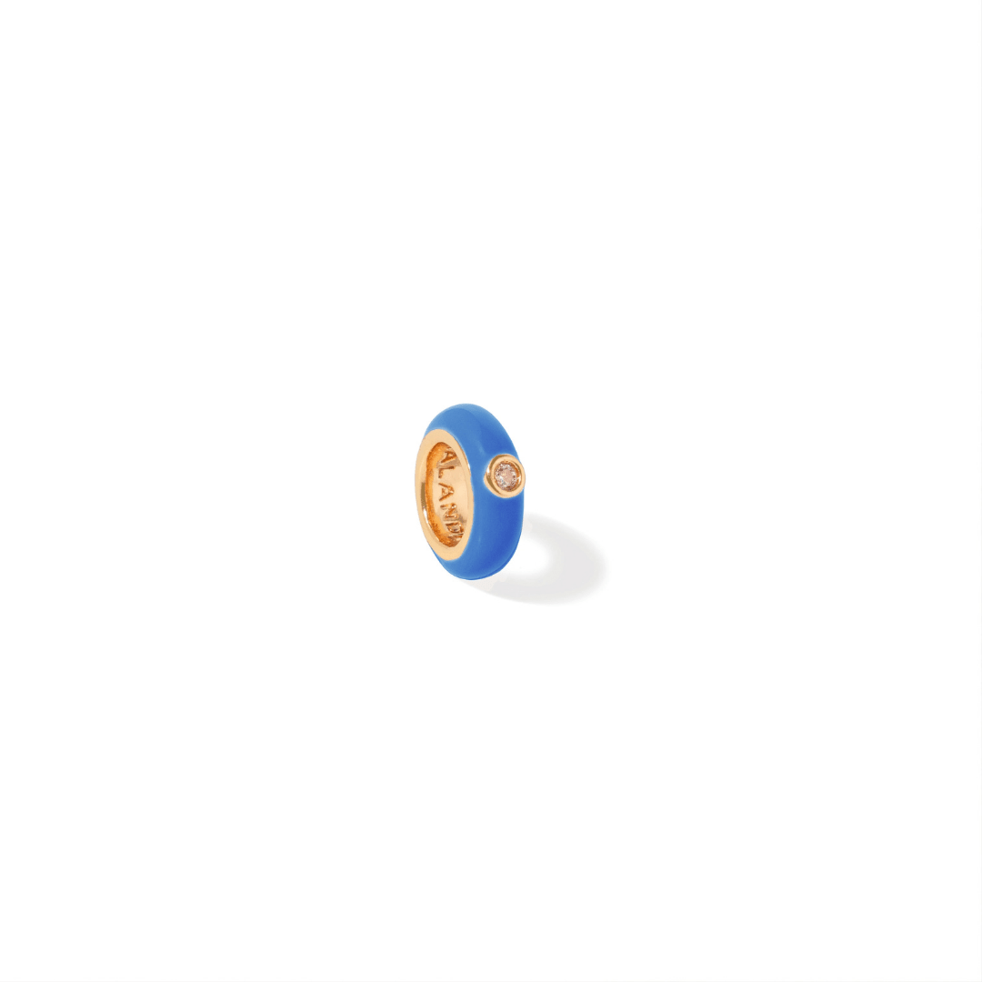 BLUE GLOW CHARM - DIJES - Malandra Jewelry - EYHD169-"Model 6 " AZUL