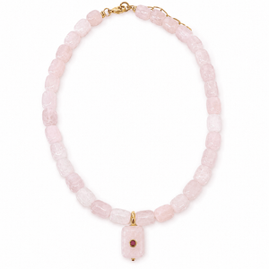 Blush Agate Gaia Necklace - COLLARES - Malandra Jewelry - TC2605