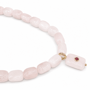 Blush Agate Gaia Necklace - COLLARES - Malandra Jewelry - TC2605